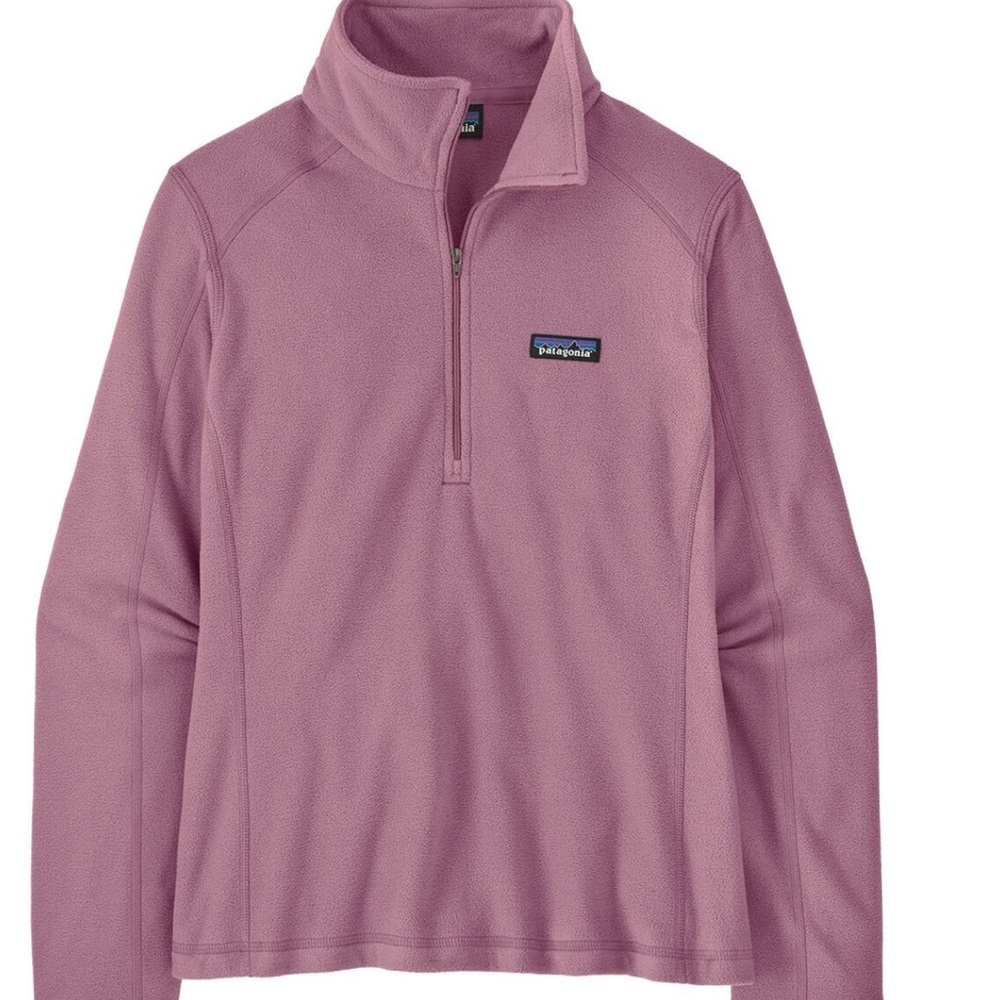 PATAGONIA MAUVE QUARTER-ZIP FLEECE PULLOVER